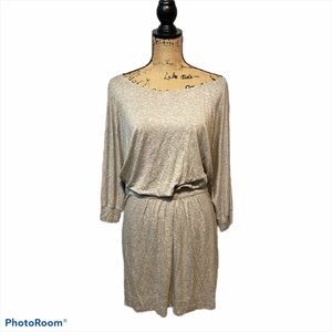 Vince Dress Gray Boatneck Stretch Size Medium